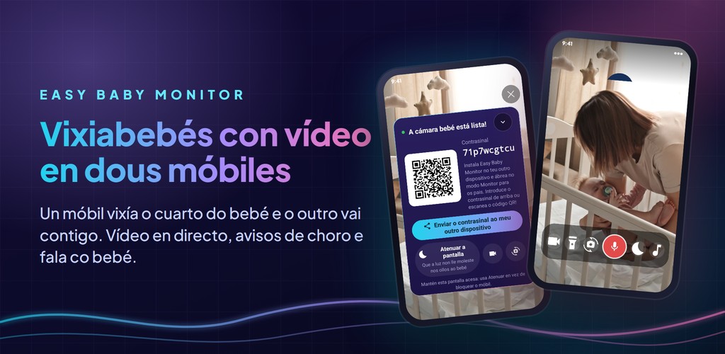 Easy Baby Monitor: vixiabebés con vídeo e dous móbiles