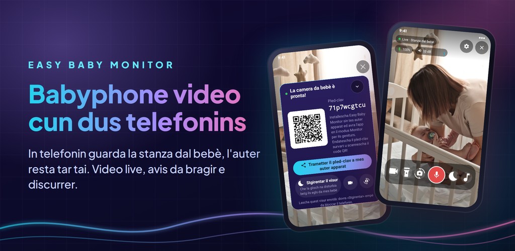 Easy Baby Monitor: babyphone video cun dus telefonins