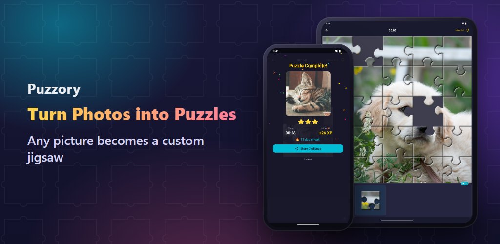Puzzory — Your Photos, Your Puzzles