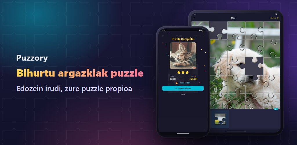 Puzzory — Zure argazkiak, zure puzzleak