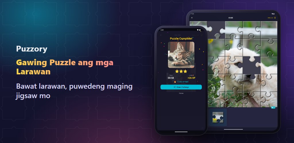 Puzzory — Mga Larawan Mo, Mga Puzzle Mo