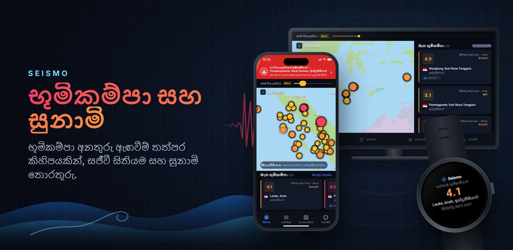 Seismo — භූමිකම්පා අනතුරු ඇඟවීම්, තත්‍ය කාලීනව
